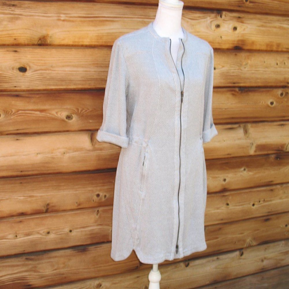 Thick Knit Full Zip Front Dress - Picture 2 of 10